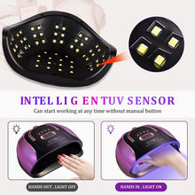 Load image into Gallery viewer, UV LED Nail Light, 256W High Power Nail Gel Light, 4 Timer Settings and Professional Manicure Nail Lamp with Automatic Sensor(Comes with 9 Free Gifts)
