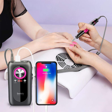 Load image into Gallery viewer, Bestidy Nail Drill Machine,30000Rpm Professional Rechargeable Nail Drill Kit with Phone Power Bank Portable Electric Acrylic Nail Tools for Exfoliating,Grinding,Polishing (Gray)
