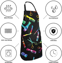 Load image into Gallery viewer, Kitchen BBQ Bib Apron Waterproof and Oil Proof Great for Men Women Adult Adjustable Bib Aprons with 2 Pockets

