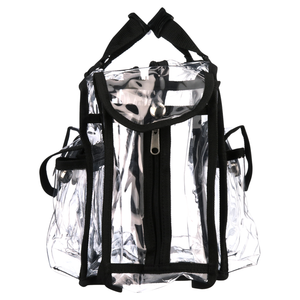SHANY Clear Makeup Bag, Pro Mua Rectangular Bag with Shoulder Strap, Large