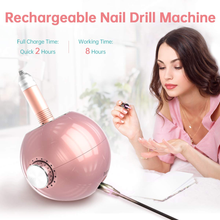 Load image into Gallery viewer, Delanie Rechargeable 35000RPM Nail Drill Machine for Acrylic Nails, Protable Efile Nail Drill with 6Pcs Standard 3/32 Drill Bits for Acrylic Nails Gel Polish Dip Powder Home Manicure and Salon
