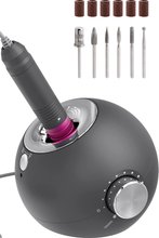 Load image into Gallery viewer, Delanie Professional Nail Drill, 35000 Rpm, High Speed, Low Noise, Low Vibration, Low Heat, Electric Efile for Acrylic Nails, E-File Kit for Shaping, Removing Gel Nails Gray (Non-Rechargeable)
