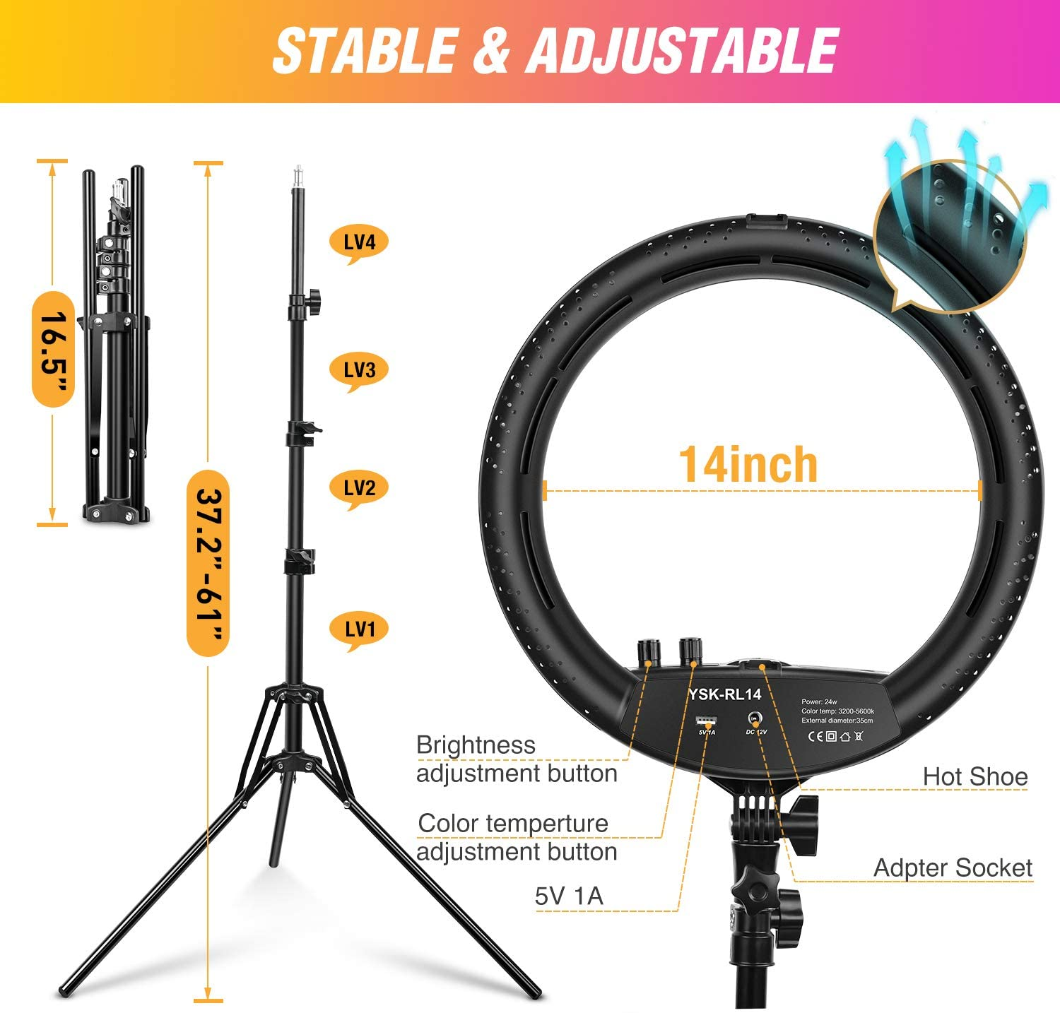Osaka 18 Inches LED Ring Light 65W adjustable Color Temperature Wireless  Remote Control 9 Feet Light Stand For MX Takatak Instagram vlog YouTube  Video Shooting Compatible With DSLR Camera Smartphones. : Amazon.in:  Electronics