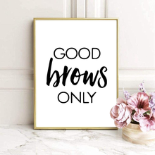 Load image into Gallery viewer, Lash Room Wall Art Brow Lash Pictures Wall Decor Lash Quote Canvas Prints Beauty Salon Wall Art Eyelash Eyebrow Artwork Lash Posters Eyelash Pictures for Woman Bedroom 12X16X3 Inch Unframed
