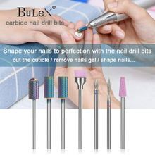 Load image into Gallery viewer, Bulex 7Pcs Nail Drill Bits for Acrylic Nails - 3/32 Electric Nail Drill Bit Set - Professional Nails Supply Carbide Nail Drill Bit for Gel Nails Cuticles
