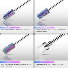 Load image into Gallery viewer, INFELING Nail Drill Bits Set - Nail Bits for Nail Drill, Efile Nail Drill Bits for Acrylic Nails 10Pcs 3/32 Inch Nail Bits for Remove Acrylic Gel Nails Cuticle Manicure Pedicure Tools
