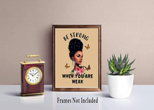 Load image into Gallery viewer, Motivational Black Girl Wall Art,Black Girl Inspirational Quotes Art Painting,African American Girl Art Painting, Abstract African American Woman Wall Art Decor for Home Bedroom - Set of 4 (8&quot;X 10&quot;, No Frame
