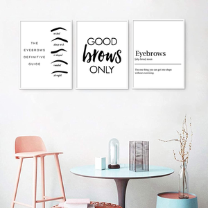 Lash Room Wall Art Brow Lash Pictures Wall Decor Lash Quote Canvas Prints Beauty Salon Wall Art Eyelash Eyebrow Artwork Lash Posters Eyelash Pictures for Woman Bedroom 12X16X3 Inch Unframed