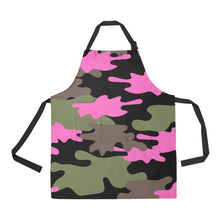 Load image into Gallery viewer, CAMO UNIQUE NOVELTY NAIL TECHNICIAN SMOCK APRON 2 DESIGNS
