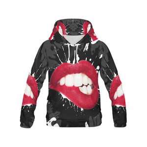 Makeup Lipstick Hoodie All Over Print Hoodie for Women