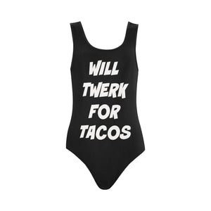 unique twerk tacos one piece swimsuit 