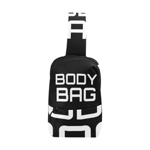 BODY BAG CROSS BODY MESSENGER BLACK AND WHITE Chest Bag