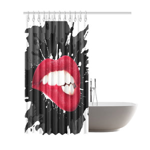 Lipstick Makeup Shower Curtain 69"x 84"