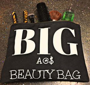 Oversized HUGE 12x8.5 Unique Beauty Cosmetics Makeup Bag