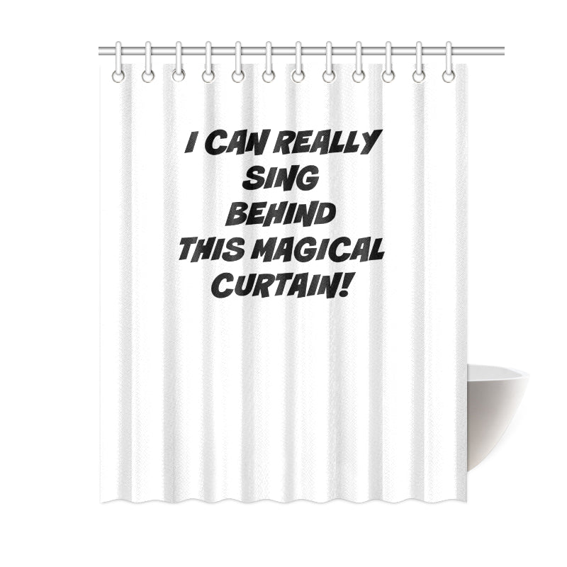 UNIQUE NOVELTY SINGING IN THE SHOWER CURTAIN 6 COLORS 