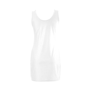 Unique Women's Summer Sleeveless Spandex White Dress Up to 3XXXL Plus Size M Unique Women's Summer Sleeveless Spandex White Dress Up to 3XXXL Plus Size M