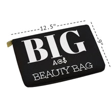 Load image into Gallery viewer, HUGE OVERSIZE COSMETIC BAG 12X8.5 4 COLORS!
