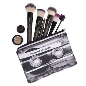 Mix tape 3D Printing Pencil bags cosmetic bag 2016 cosmetiquera makeup bag trousse de maquillage neceser organizer pencil case