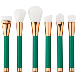 15Pcs Professional Green Makeup Brushes Set Kit