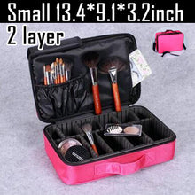 Load image into Gallery viewer, High Quality Professional Makeup Organizer Cosmetic Case Travel Large Capacity Storage Bag Suitcases
