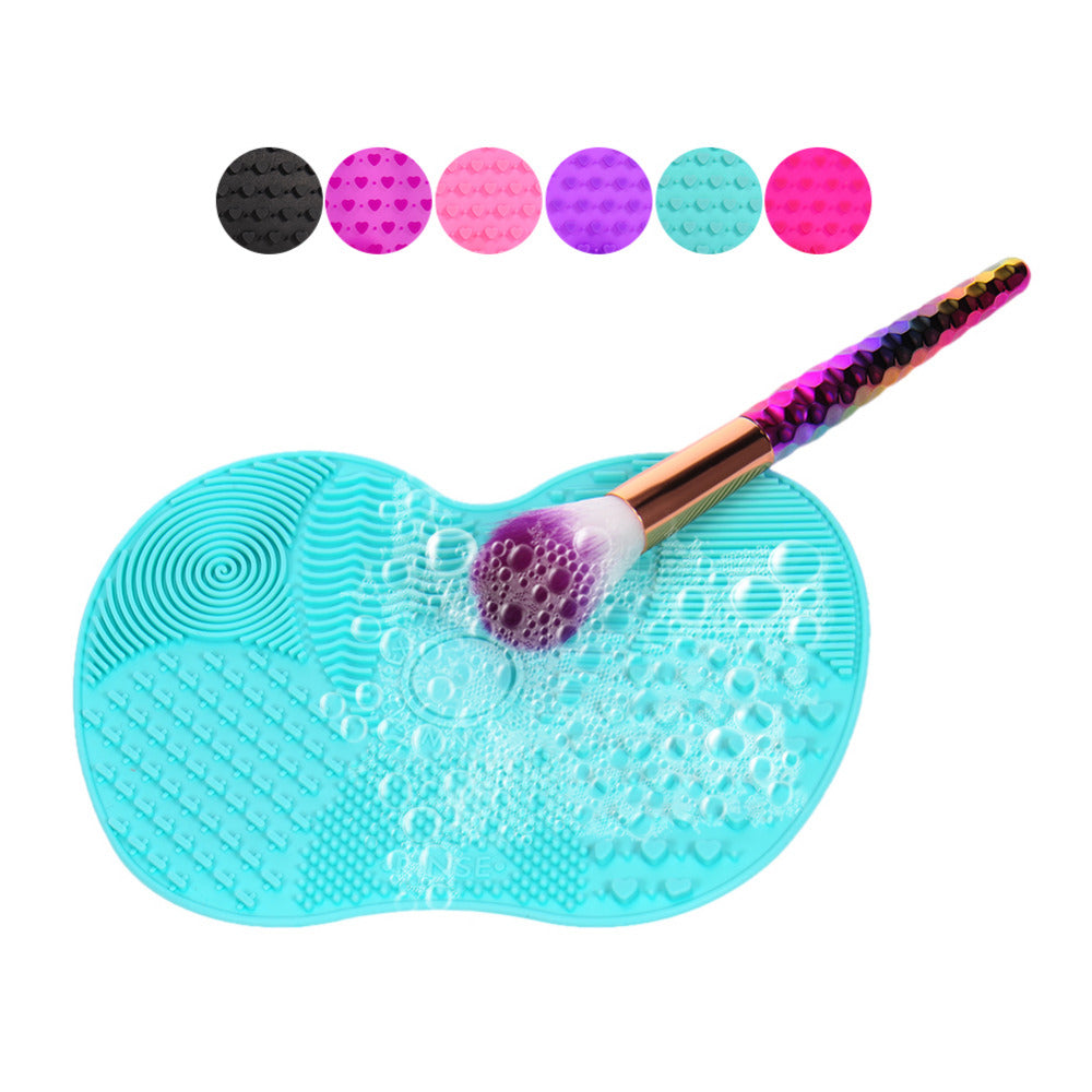 Silicone Makeup brush cleaner pad with Suction Cups – SHECAGO BEAUTY SOURCE