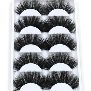 5x pairs Thick Long FAUX Mink Eye Lashes