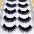 Load image into Gallery viewer, 5x pairs Thick Long FAUX Mink Eye Lashes
