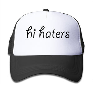 Trucker Hats Baseball Cap Tumblr Snapback Hi Haters Children Girls Boys Bone Caps Tumblr  Cap Hisper Mesh Hat Unisex