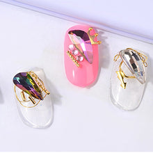 Load image into Gallery viewer, 10Pcs Colorful Wing Pattern Crystal Rhinestones Holo Glass Stone Nail Charms for Nails Gems Manicure 3D Nail Art Decorations
