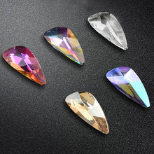Load image into Gallery viewer, 10Pcs Colorful Wing Pattern Crystal Rhinestones Holo Glass Stone Nail Charms for Nails Gems Manicure 3D Nail Art Decorations
