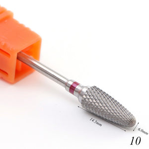 1pcs Carbide Tungsten Milling Cutter Burrs Electric Nail Drill Bit 21 Types Cuticle Polishing Tools for Manicure Drill TR01-21