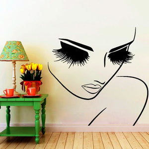 LARGE Wall Decal for beauty salon, hair dresser, makeup artist or beauty room decor