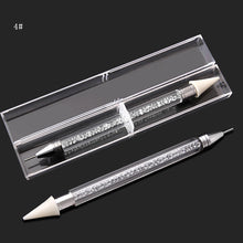 Load image into Gallery viewer, 1pcs Dual-ended BLING Rhinestone Picker Wax Pencil CrystalNAIL ART TOOL
