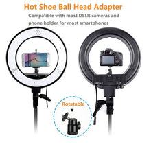Load image into Gallery viewer, LED Ring Light w/ Stand Dimmable 5500K Light Kit for BEAUTY Camera, Smartphone, YouTube, Photography, Video
